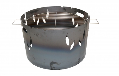 Aufsatzring mit Edelstahlgrillrost verstellbar (2)
