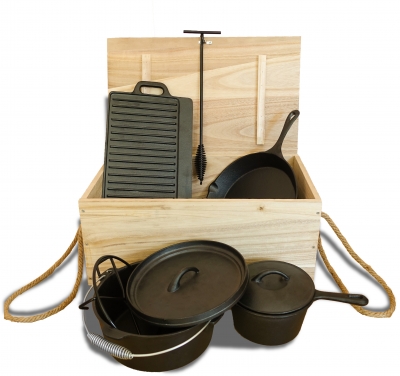BBQ Set mit Kiste