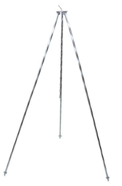 Ständer 150cm silber gedreht